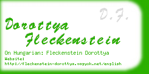 dorottya fleckenstein business card